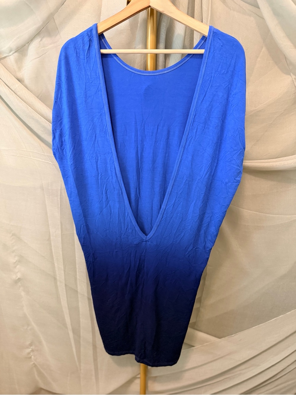 Young Fabulous & Broke Blue Ombre Backless Mini Dress - Picture 3 of 5